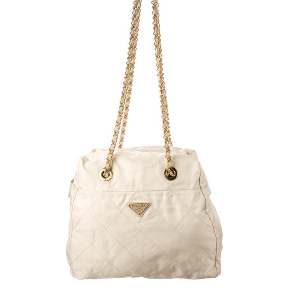 Authentic Prada Tessuto chain quilted tote - Picture 1 of 13